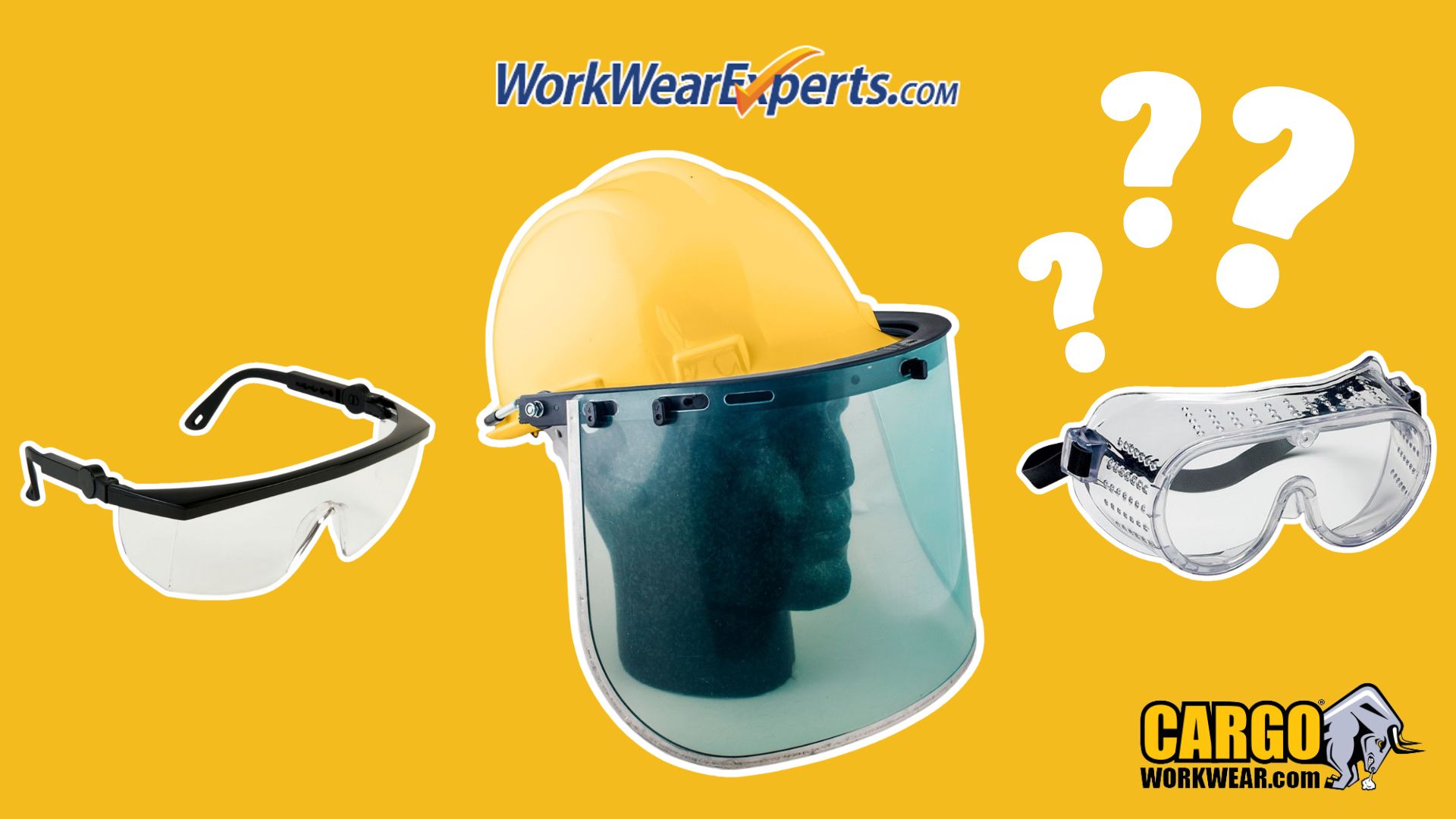 Eye and Face Protection by Workwearexperts.com. Safety Glasses, Goggles, Shields.