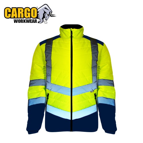 Cargo Hi-Vis Puffer Two Tone Jacket